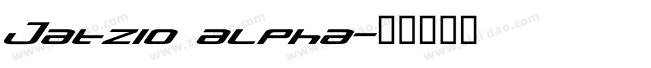 Jatzio alpha字体转换